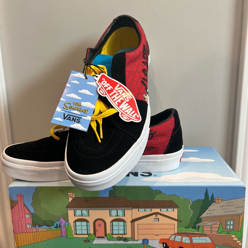 Vans x The Simpsons NWT X SK8-Low 'El Barto' Men’s Size 9.5 (Women's 11)
